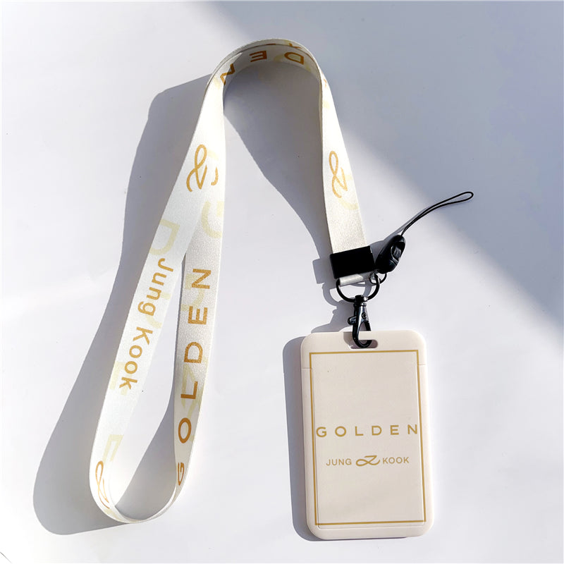 BTS Arirang ID Card Holder Cover with Neck & Wrist Lanyard