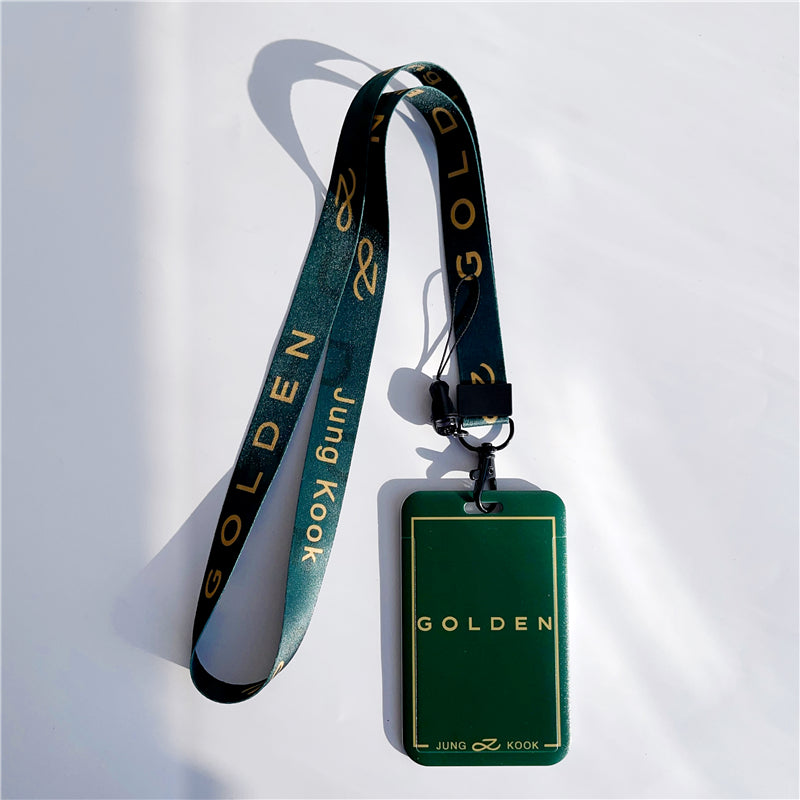BTS Arirang ID Card Holder Cover with Neck & Wrist Lanyard