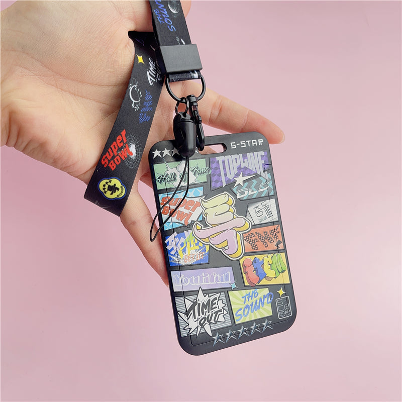 BTS Arirang ID Card Holder Cover with Neck & Wrist Lanyard