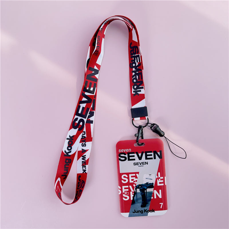BTS Arirang ID Card Holder Cover with Neck & Wrist Lanyard