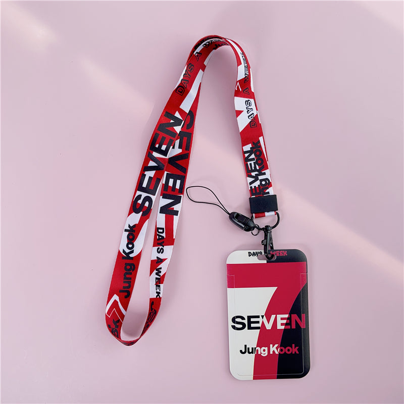 BTS Arirang ID Card Holder Cover with Neck & Wrist Lanyard