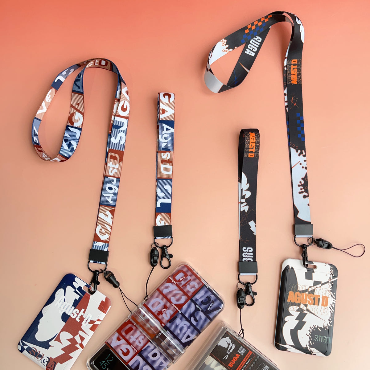 BTS Arirang ID Card Holder Cover with Neck & Wrist Lanyard