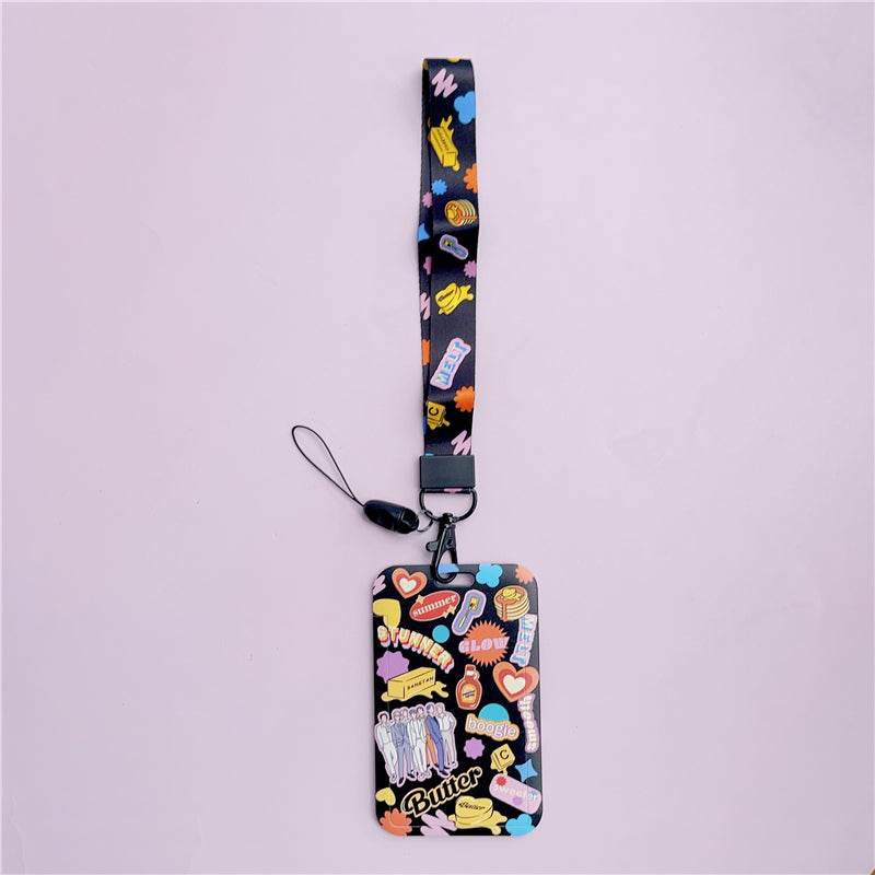BTS Arirang ID Card Holder Cover with Neck & Wrist Lanyard