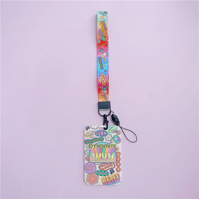 BTS Arirang ID Card Holder Cover with Neck & Wrist Lanyard