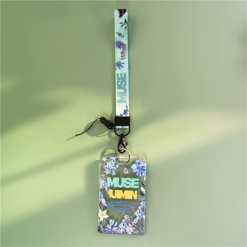 BTS Arirang ID Card Holder Cover with Neck & Wrist Lanyard