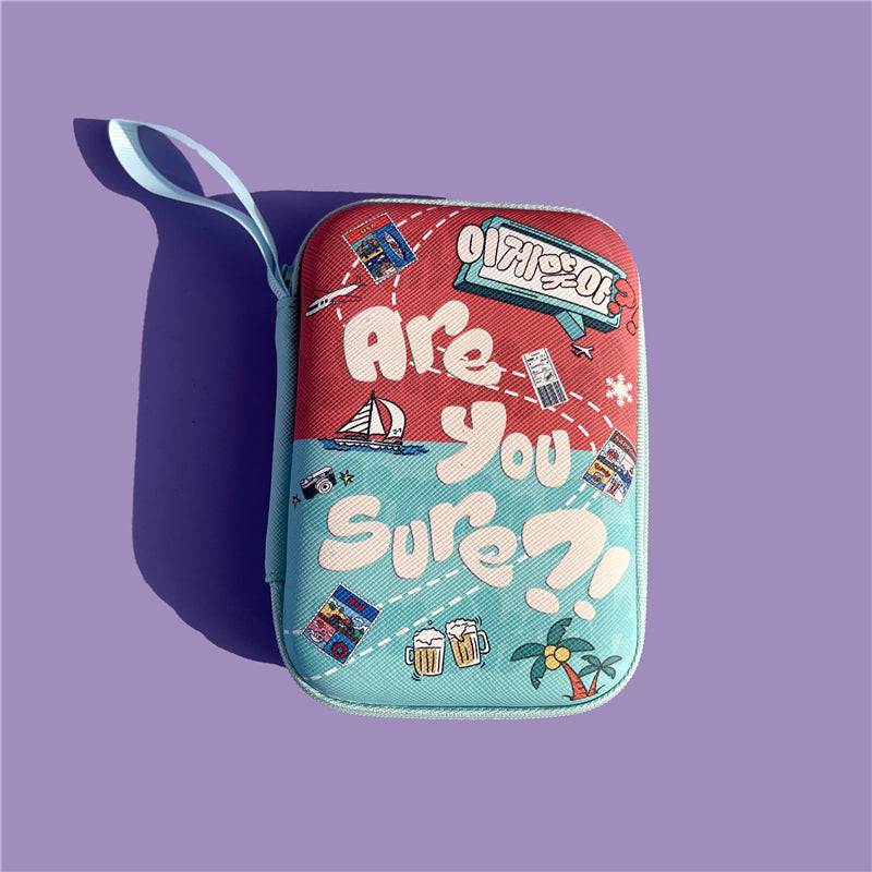 BTS Mini Portable Case - PU Leather Hard Shell Organizer for Airpods & Coins