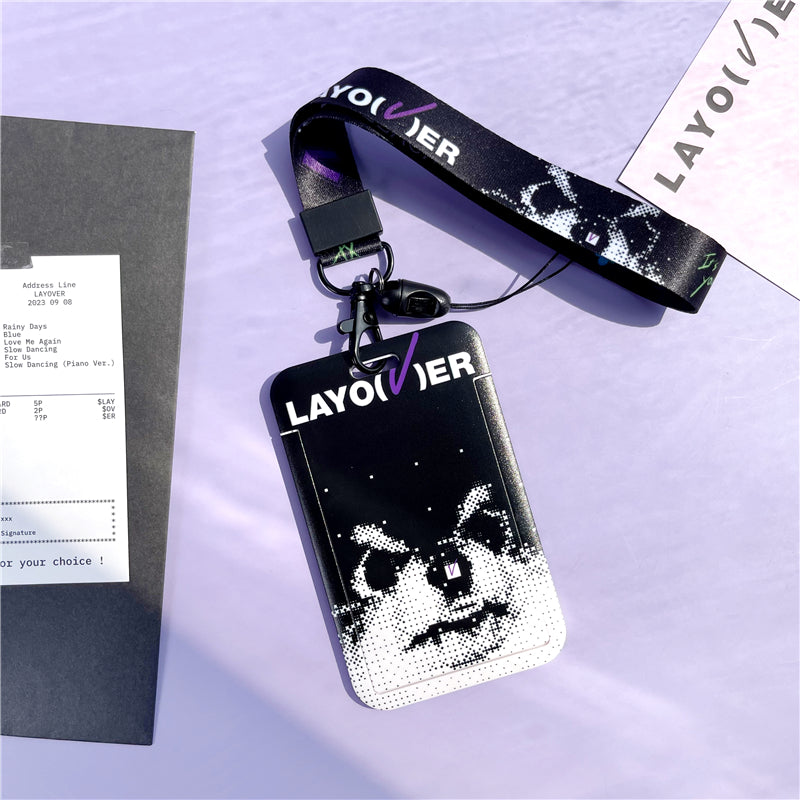 BTS Arirang ID Card Holder Cover with Neck & Wrist Lanyard