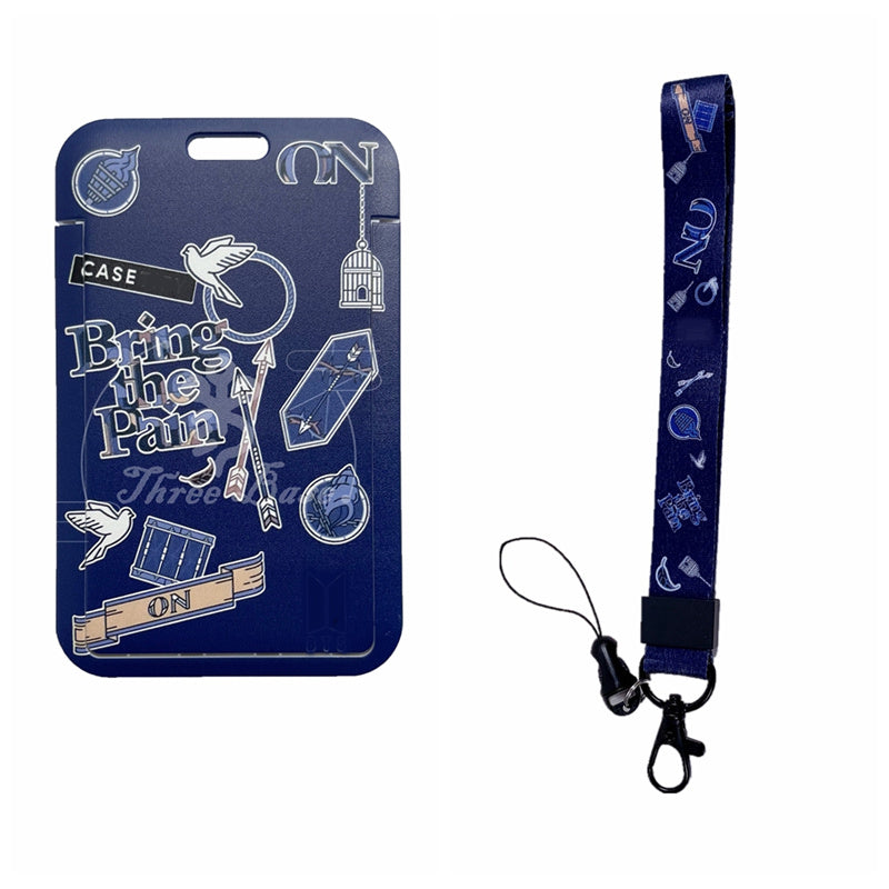 BTS Arirang ID Card Holder Cover with Neck & Wrist Lanyard