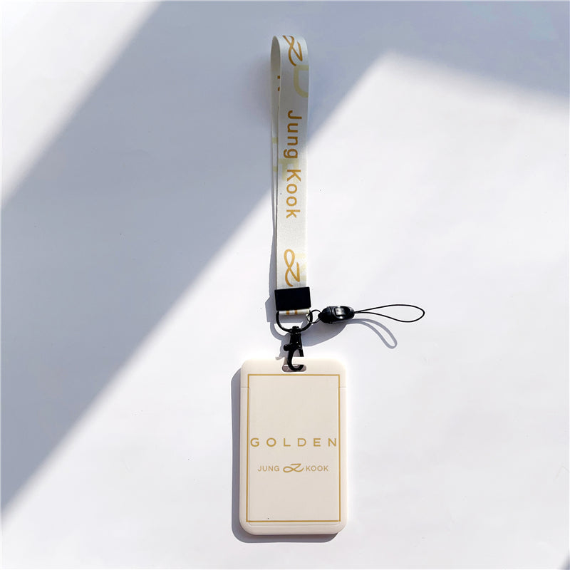 BTS Arirang ID Card Holder Cover with Neck & Wrist Lanyard