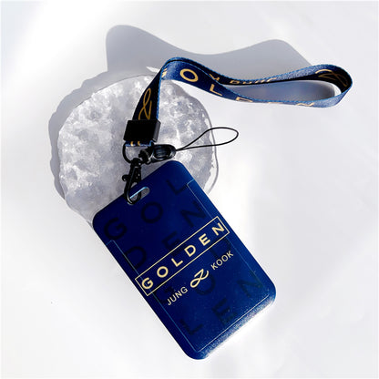 BTS Arirang ID Card Holder Cover with Neck & Wrist Lanyard