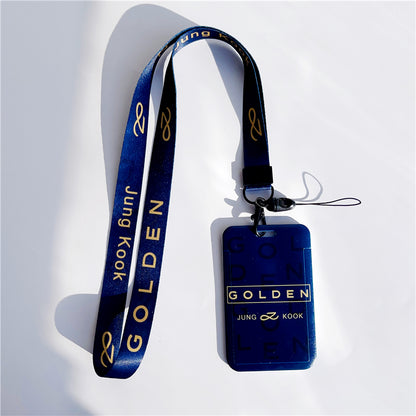 BTS Arirang ID Card Holder Cover with Neck & Wrist Lanyard
