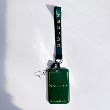 BTS Arirang ID Card Holder Cover with Neck & Wrist Lanyard