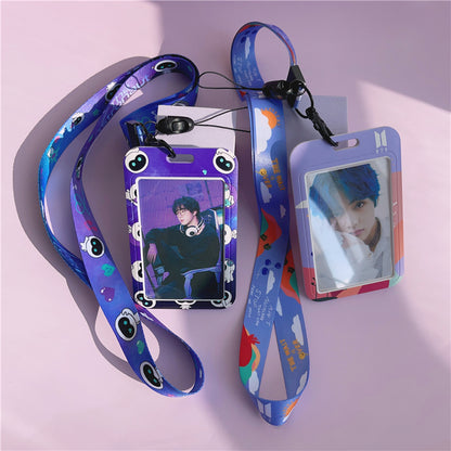 BTS Arirang ID Card Holder Cover with Neck & Wrist Lanyard