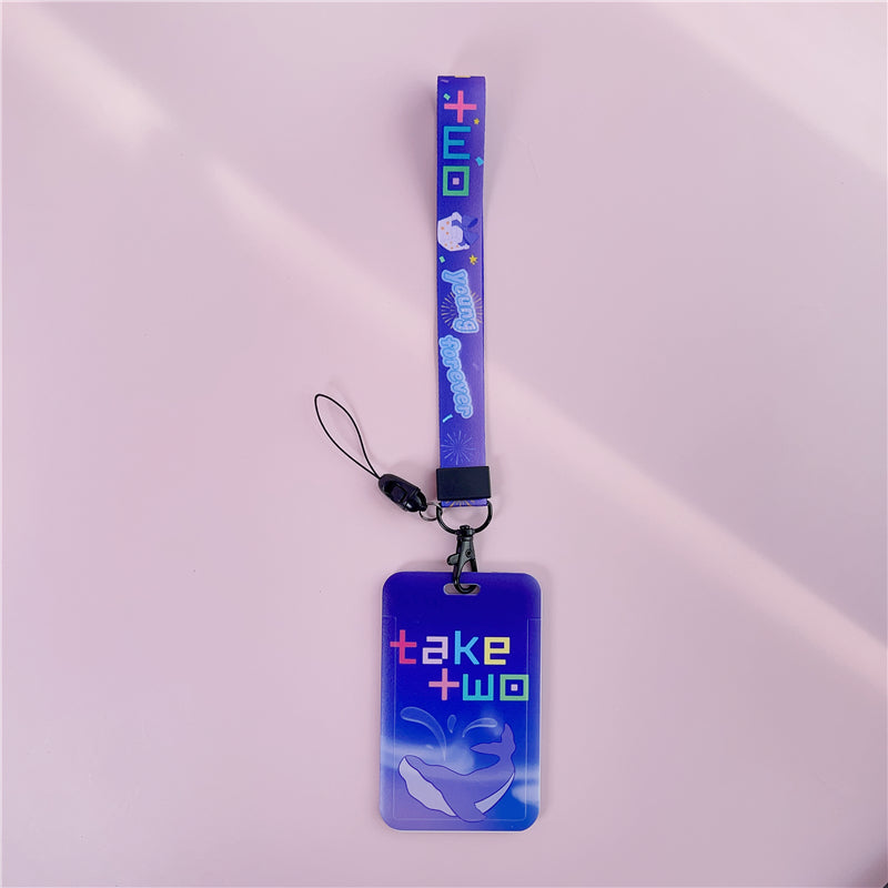 BTS Arirang ID Card Holder Cover with Neck & Wrist Lanyard