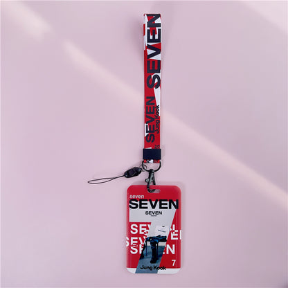 BTS Arirang ID Card Holder Cover with Neck & Wrist Lanyard