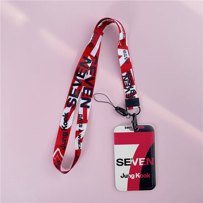 BTS Arirang ID Card Holder Cover with Neck & Wrist Lanyard