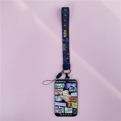 BTS Arirang ID Card Holder Cover with Neck & Wrist Lanyard
