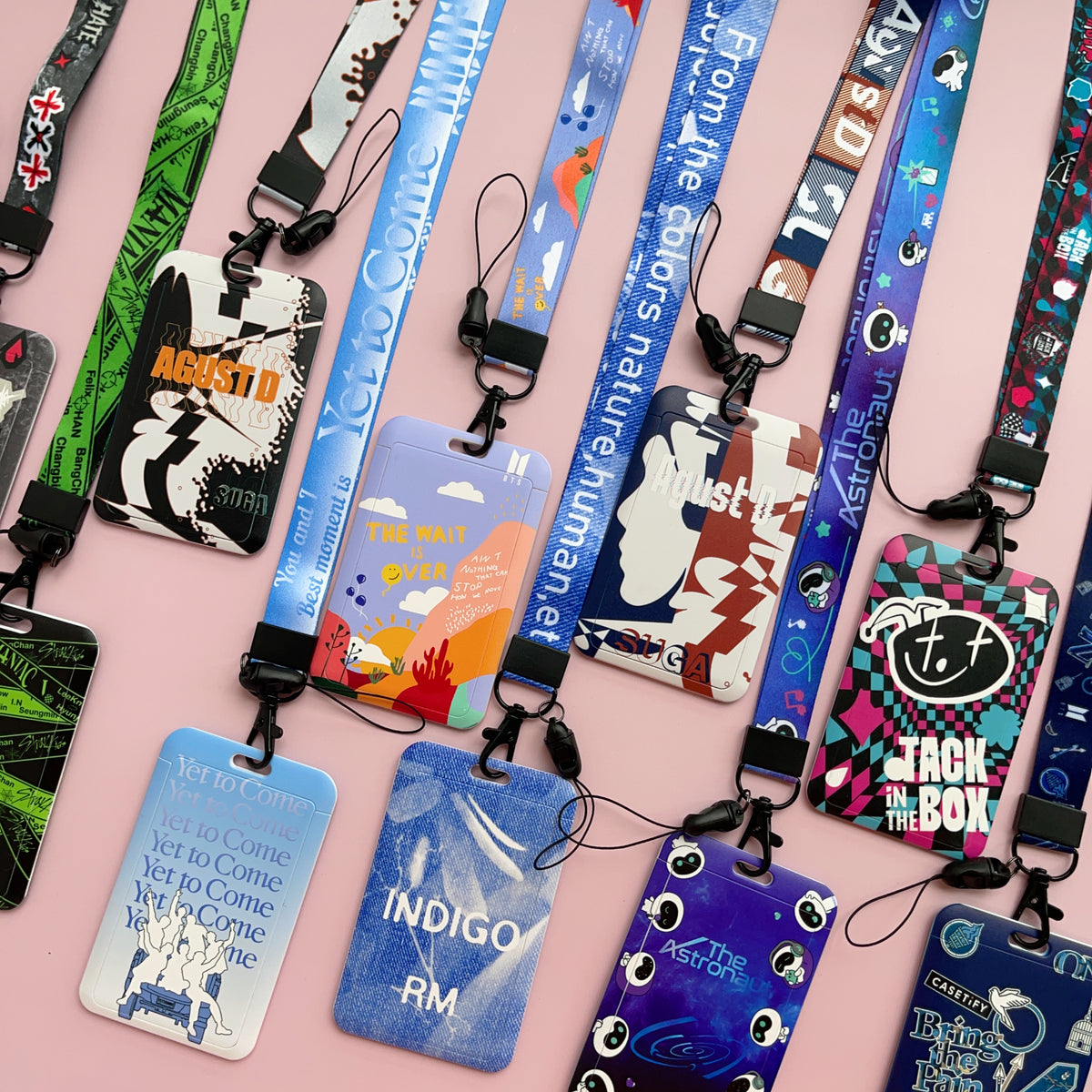 BTS Arirang ID Card Holder Cover with Neck & Wrist Lanyard