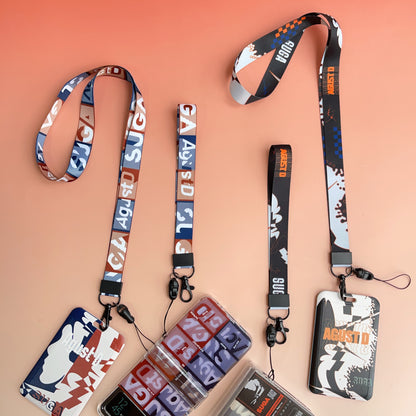 BTS Arirang ID Card Holder Cover with Neck & Wrist Lanyard