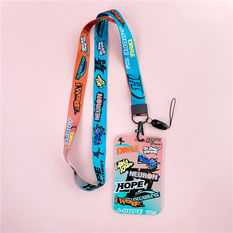 BTS Arirang ID Card Holder Cover with Neck & Wrist Lanyard