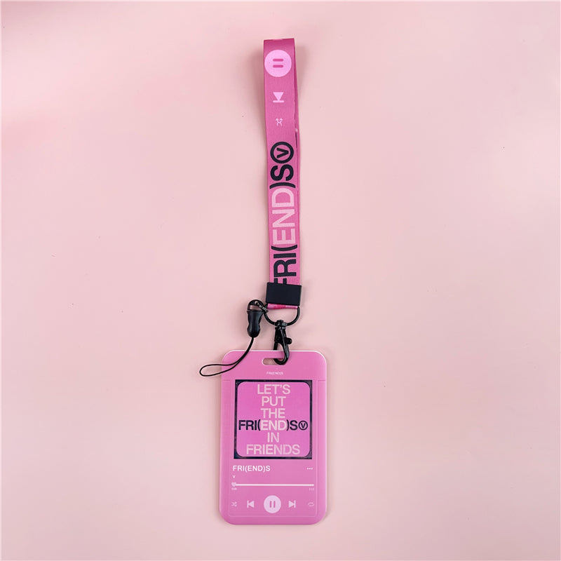 BTS Arirang ID Card Holder Cover with Neck & Wrist Lanyard