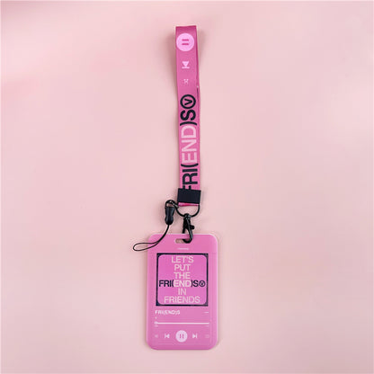 BTS Arirang ID Card Holder Cover with Neck & Wrist Lanyard