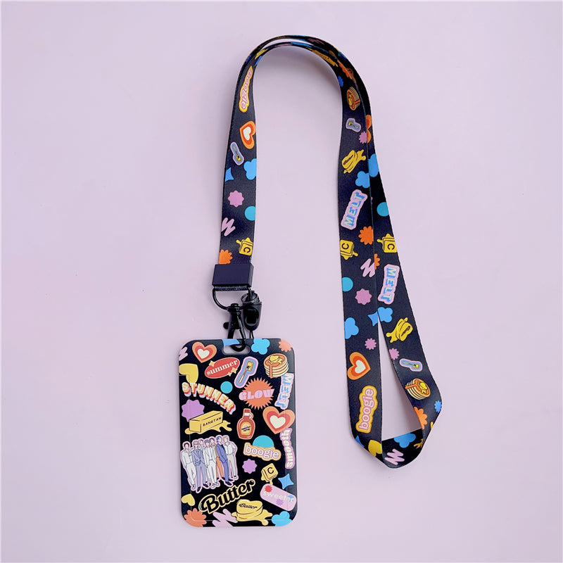 BTS Arirang ID Card Holder Cover with Neck & Wrist Lanyard