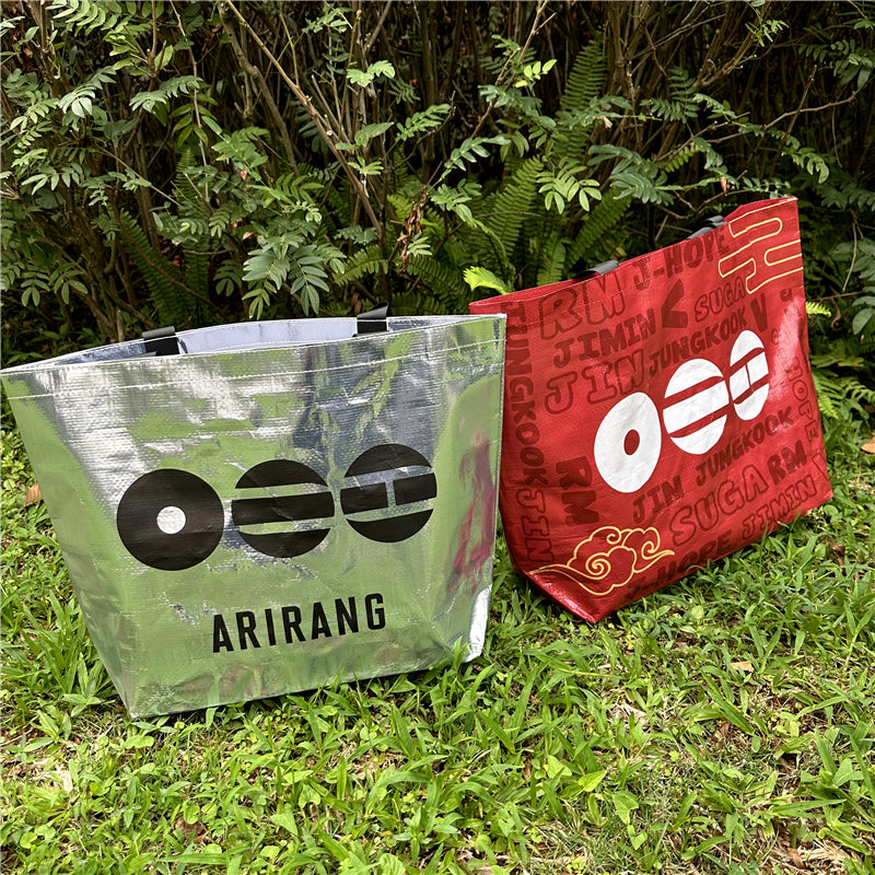 BTS Arirang Woven Tote Bag - Large Capacity Shopper