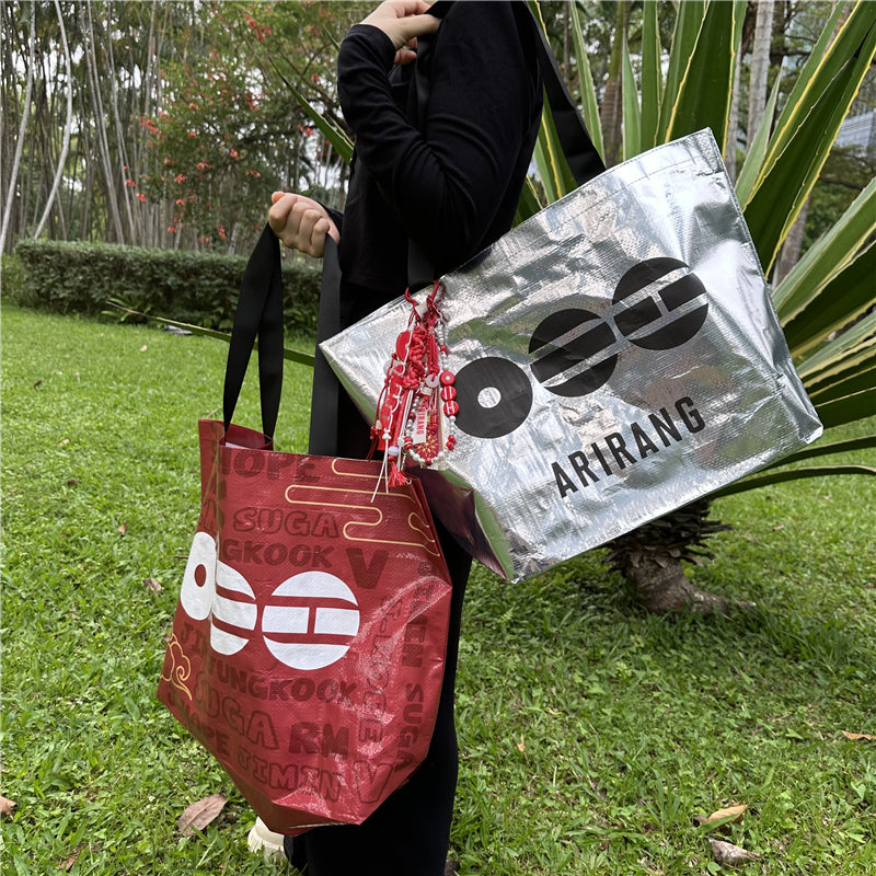 BTS Arirang Woven Tote Bag - Large Capacity Shopper