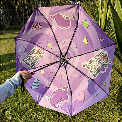 BTS Compact Folding Umbrella - Anti-UV Sun & Rain Protection Umbrella
