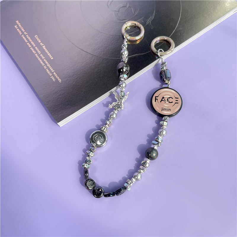 BTS Taylor Skz Cortis Ateez Twice Inspired Handmade Kpop Phone Charm Necklace & Decorative Bag Chain