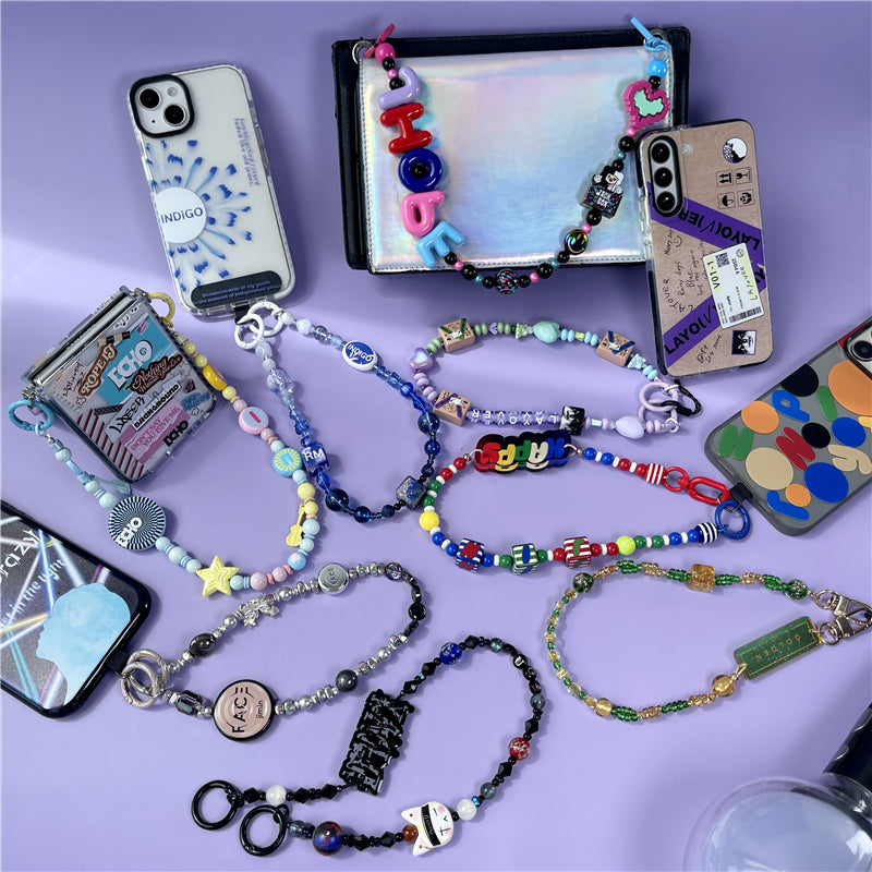BTS Taylor Skz Cortis Ateez Twice Inspired Handmade Kpop Phone Charm Necklace & Decorative Bag Chain