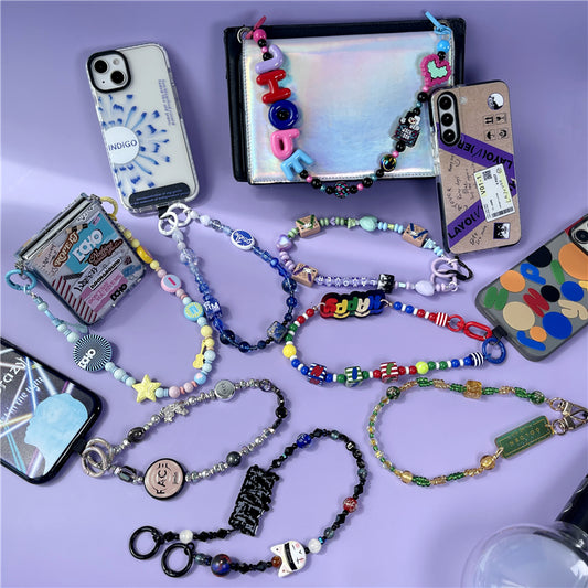 BTS Taylor Skz Cortis Ateez Twice Inspired Handmade Kpop Phone Charm Necklace & Decorative Bag Chain