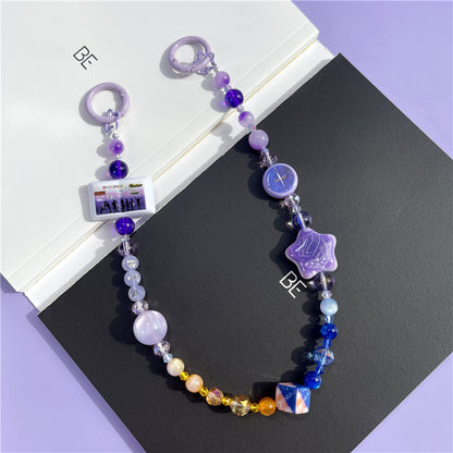 BTS Taylor Skz Cortis Ateez Twice Inspired Handmade Kpop Phone Charm Necklace & Decorative Bag Chain