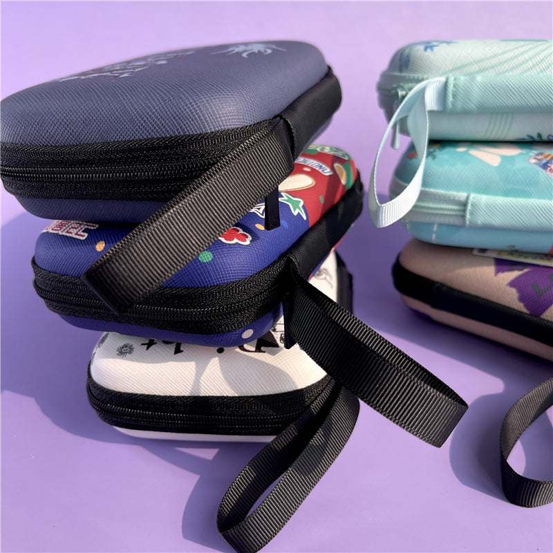 BTS Mini Portable Case - PU Leather Hard Shell Organizer for Airpods & Coins