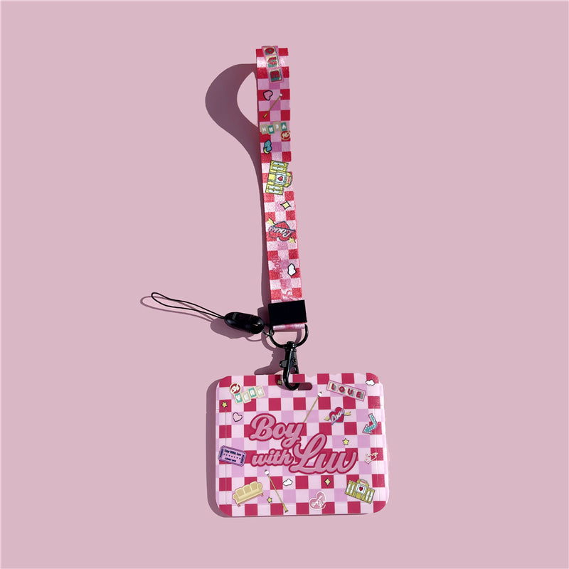 BTS Arirang ID Card Holder Cover with Neck & Wrist Lanyard
