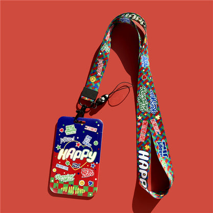 BTS Arirang ID Card Holder Cover with Neck & Wrist Lanyard