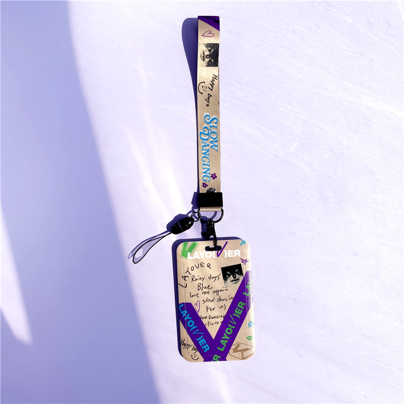BTS Arirang ID Card Holder Cover with Neck & Wrist Lanyard