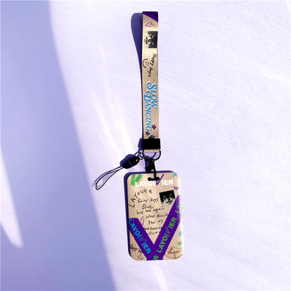 BTS Arirang ID Card Holder Cover with Neck & Wrist Lanyard