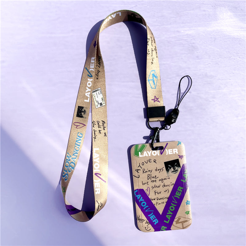 BTS Arirang ID Card Holder Cover with Neck & Wrist Lanyard