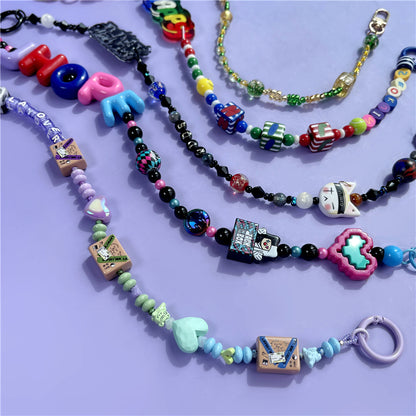 BTS Taylor Skz Cortis Ateez Twice Inspired Handmade Kpop Phone Charm Necklace & Decorative Bag Chain