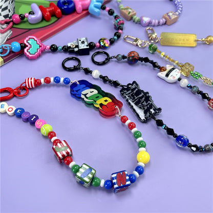 BTS Taylor Skz Cortis Ateez Twice Inspired Handmade Kpop Phone Charm Necklace & Decorative Bag Chain