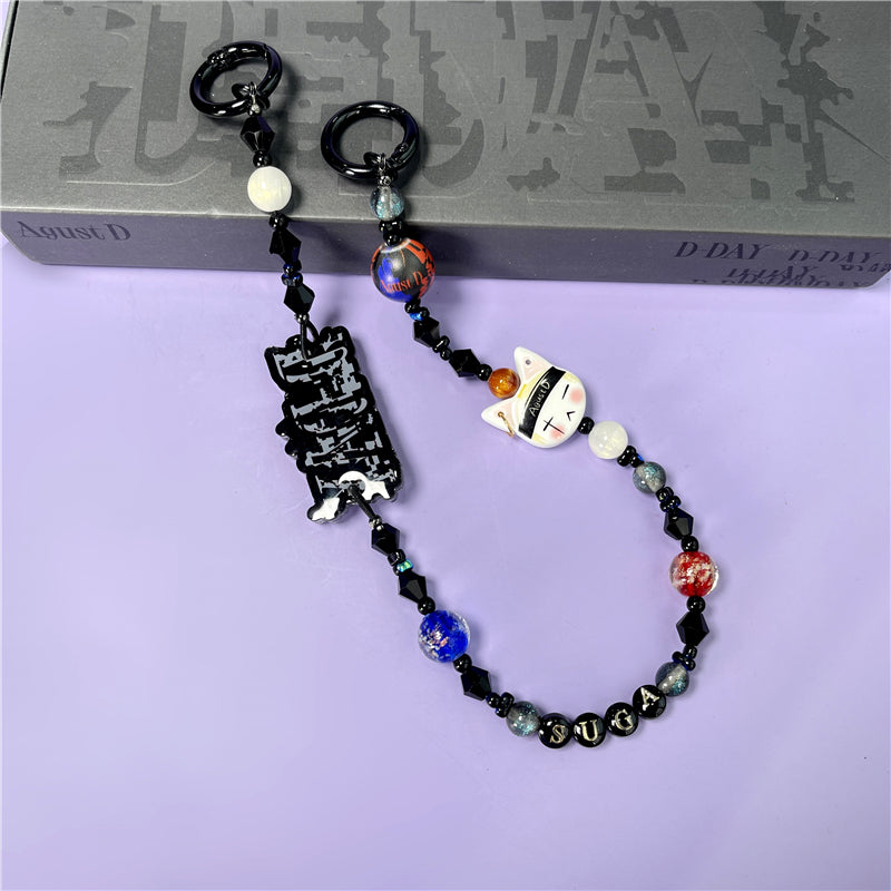 BTS Taylor Skz Cortis Ateez Twice Inspired Handmade Kpop Phone Charm Necklace & Decorative Bag Chain