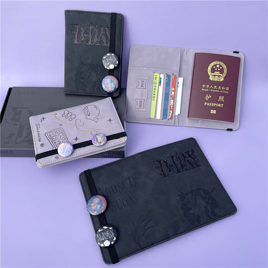 BTS ARMY D-DAY Fan Passport Holder Cover - Kpop Merch Travel Wallet
