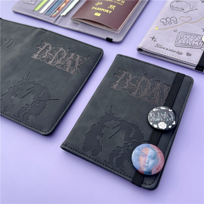 BTS ARMY D-DAY Fan Passport Holder Cover - Kpop Merch Travel Wallet