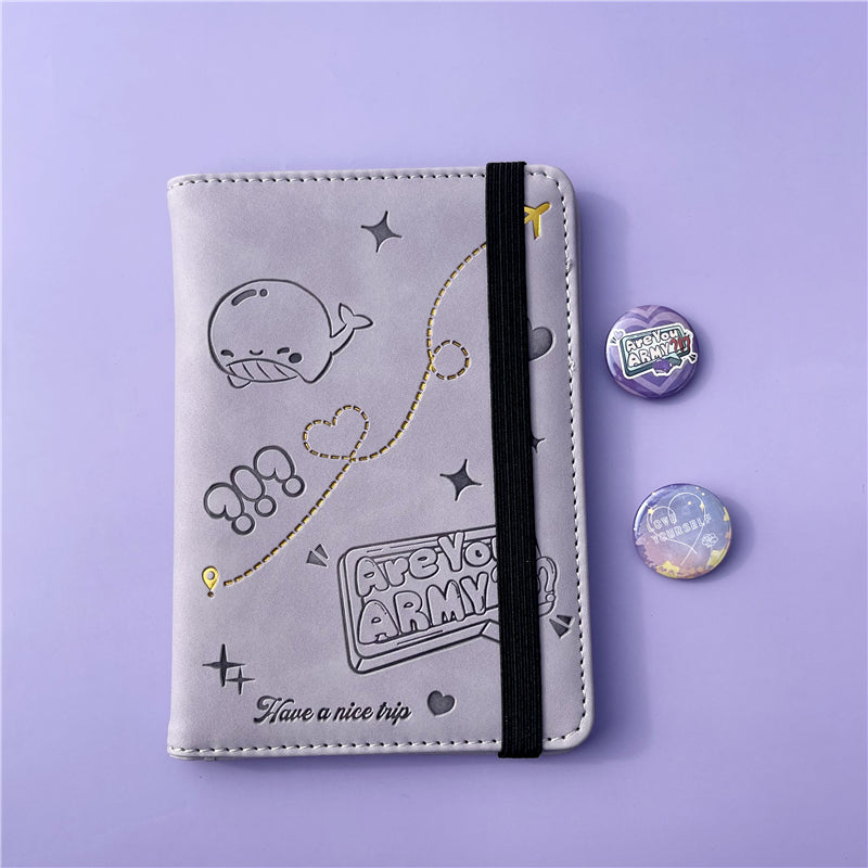 BTS ARMY D-DAY Fan Passport Holder Cover - Kpop Merch Travel Wallet