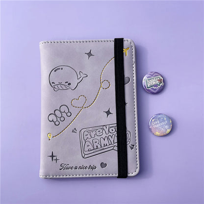 BTS ARMY D-DAY Fan Passport Holder Cover - Kpop Merch Travel Wallet