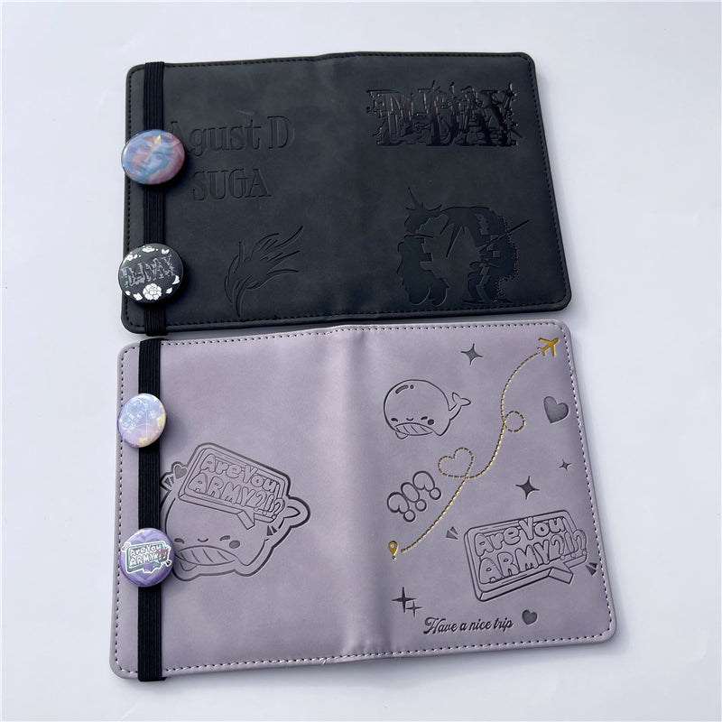 BTS ARMY D-DAY Fan Passport Holder Cover - Kpop Merch Travel Wallet