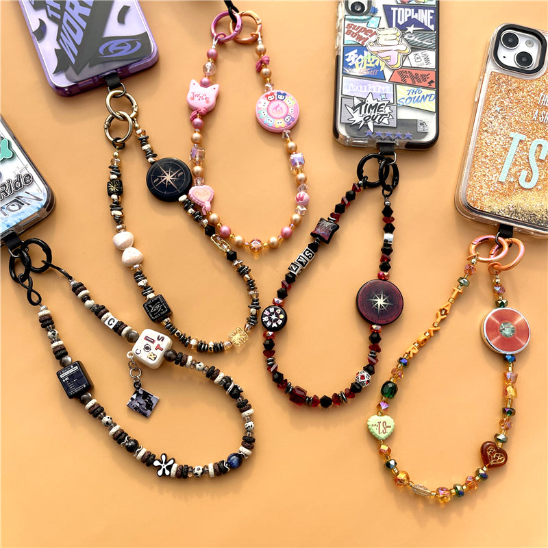 BTS Taylor Skz Cortis Ateez Twice Inspired Handmade Kpop Phone Charm Necklace & Decorative Bag Chain