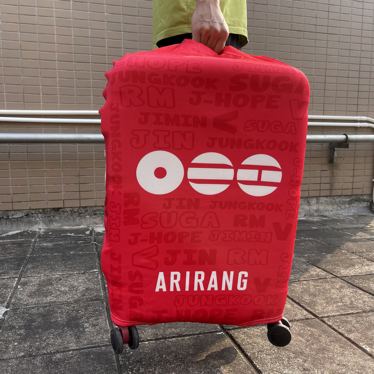 BTS Elastic Luggage Cover & Luggage Tag Travel Set